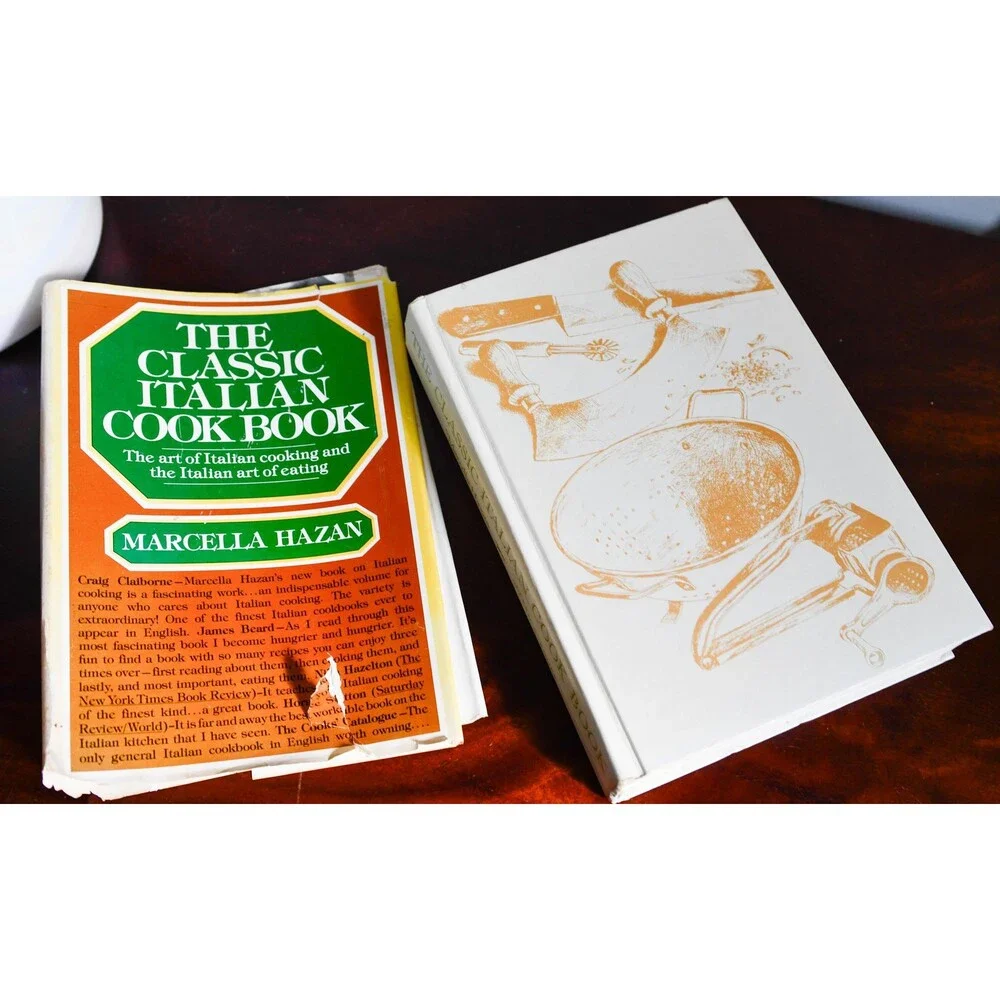The Classic Italian Cook Book by Marcella Hazan, Vintage Hardcover Dust Jacket